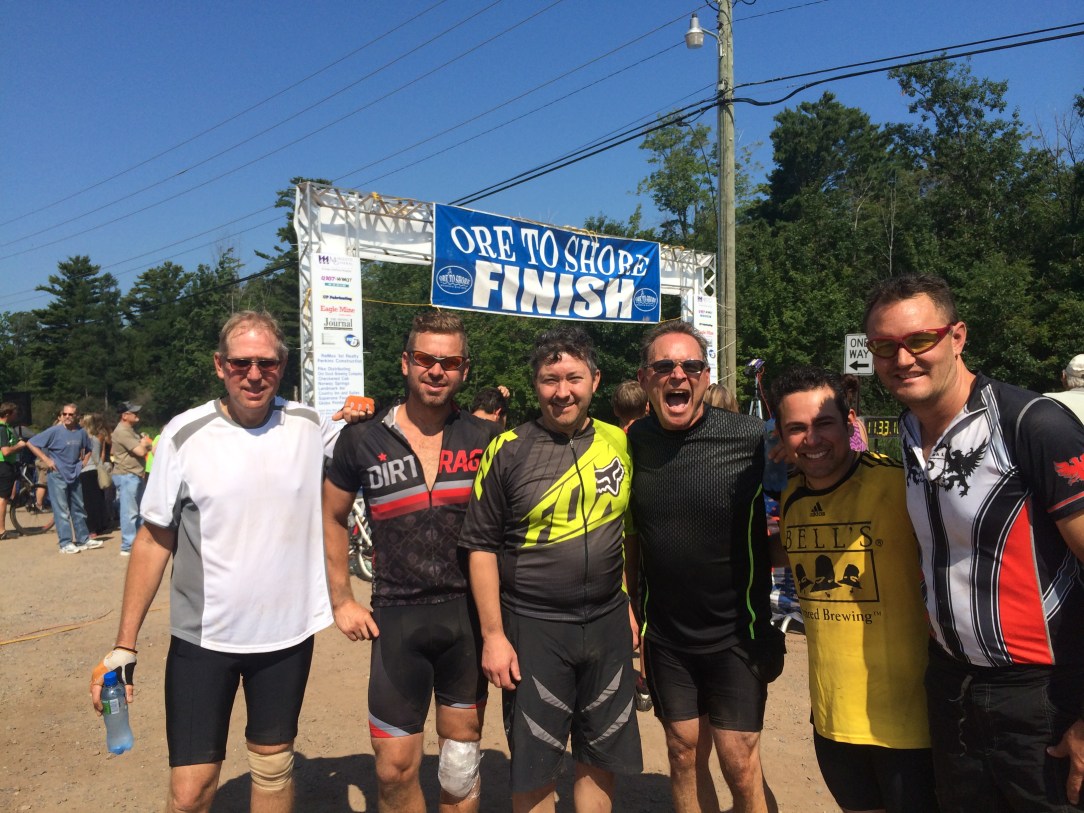 Mountain Biking Ore To Shore Finish Line